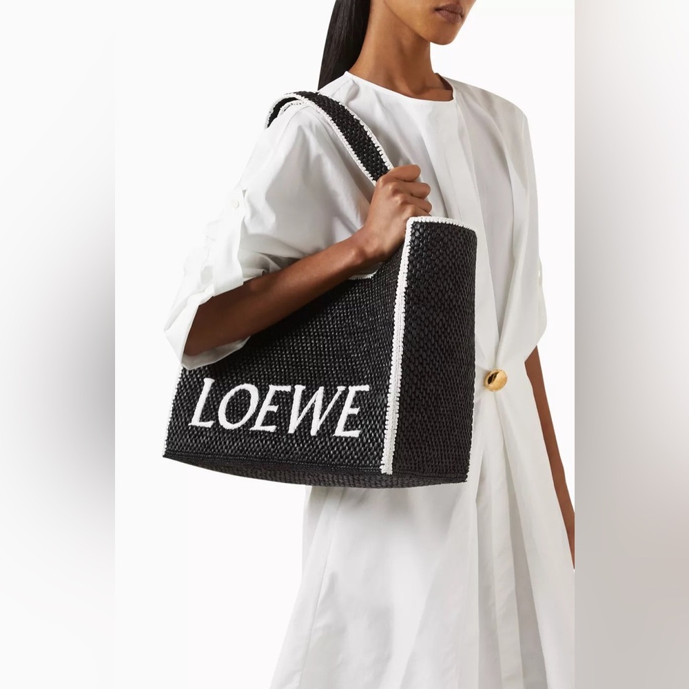 LOEWE Font Large Woven Bag